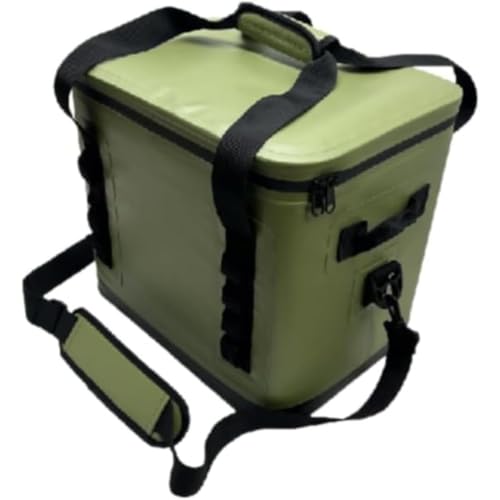 NYHGOXM 大容量 保冷リュック 折り畳み可能 軽量防水 ソフトクーラーバッグ 保冷バッグ アウトドア キャンプ 釣り ピクニック 買い物 通勤に最適 (グリーン)