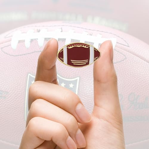 Image of 6 /12 /50 /100Pcs Football Sports Enamel lapel Pin School Sports Pins For Student School Backpack Hat Decor