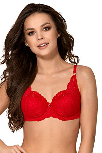 AVA Damen Bügel BH Dessous Spitze Balconette Regulierbar Gepolstert 1559 AVA Damen Bügel BH Dessous Spitze Balconette Regulierbar Gepolstert 1559