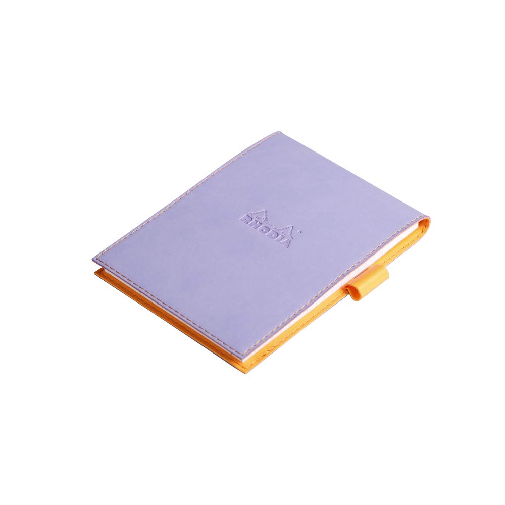 RHODIA 128209C, Clipboard Case + Stapled Notepad N°12 Iris, 8.5x12 cm, Lined, 80 Detachable Sheets - Image 2