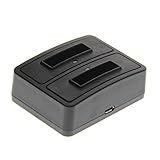 Maße: 67 x 51 x 28 mm foto-kontor Duo-Akku Ladegerät für Traveler DC-5080 Slimline X5 Slimline X6 Super Slim XS7 Super Slim XS 12 Akkuladestation Mini Lader