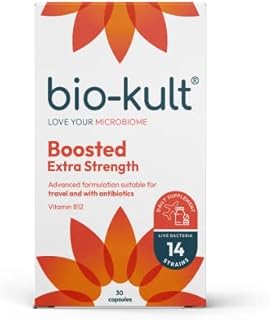 Bio-Kult Boosted - 4 x Concentration of Original Bio-Kult + Vitamin B12 - for Immune System Support  30 Capsules