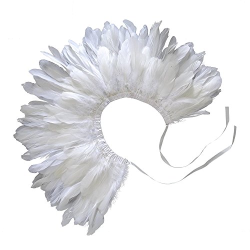 ZAKIA Ladies natural feather shawl shrug collar collar epaulettes fashion shirt4