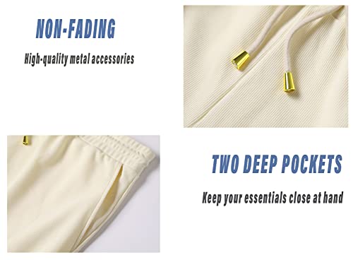 Redqenting Mens 8" Casual Sweat Shorts With Pockets,Drawstring Athletic Shorts Waffle Lounge Summer Shorts (Size28~40) #TOP5