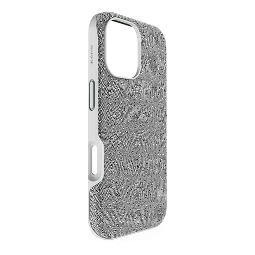 Coque iPhone 17 Swarovski étui argenté scintillants compatible chargeur Apple