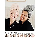 2 Packs Large Microfiber Hair Towels for Women, Super Absorbent & Quick Dry Hair Towel Wrap for Curly Hair Long & Short Hair- Anti-Frizz Hair Turbans for Wet Hair - 27.5''*39.4'' - Image 5