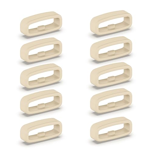 Avejjbaey 18/20/22 mm cierre de silicona pulsera Keeper accesorios de repuesto cinturón trabillas reloj inteligente correa retenedor