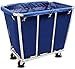 MERTNK Ruchome Wózki Do Prania Koszyk Wózek Dużych Stali Nierdzewnej Z Kółkami Heavy Duty Rolling Car Wózek Do Prania Przemysłowej Homerrolling Homper/Blue