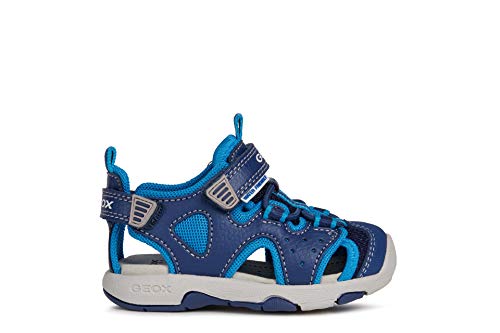 Geox B Sandal Multy Boy A, Sandalias para Bebé Niño, Multicolor (Navy/Sky), 22 EU