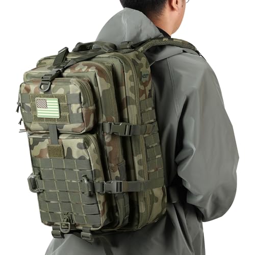 Image of Hannibal Tactical MOLLE Assault Backpack, Tactical Backpack Military Army Camping Rucksack
