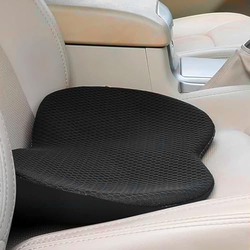 TPVUPC Cojín de Asiento para Coche Conductor, Cojin Cuña Asiento Coche para Adultos, Cojines en Forma de Cuña Auto, Cojines de Asiento de Espuma de Memoria para Auto Camiones