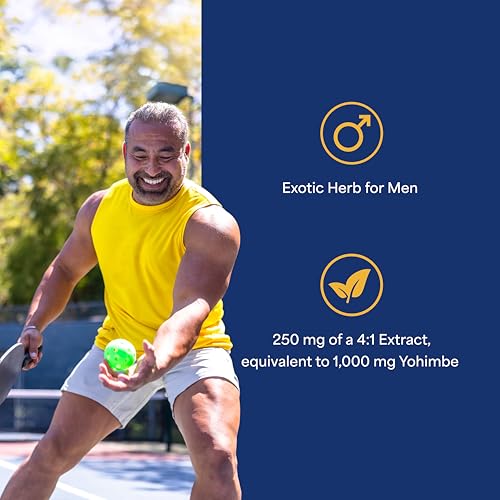 puritan39s pride yohimbe exotic herb for men 250 mg 1000mg equivalent dietary supplement 50 rapid release capsules