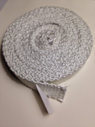 Fiberglass Boiler Tape, Adhesive Backed, 1" Wide x 1/8" Thick x 10ft. Roll
