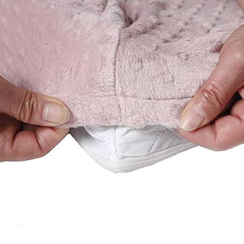 Blackleaf Baby Plush Minky Dot Changing Pad Covers, Minky Diaper Changing Table Pad Sheet Covers For Newborns Infants Baby Boys Girls (Sepia Rose) #TOP3