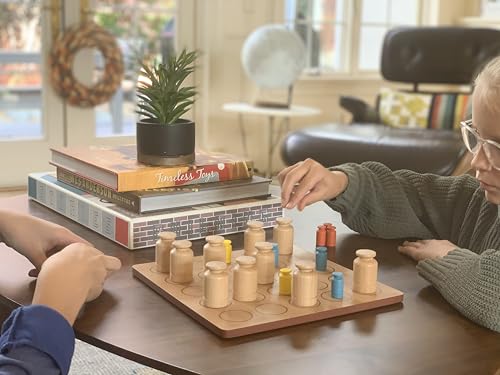 Roo Games KLOAK - All Wooden Strategy Board Games for Adults & Kids, 2-4 Players, Family Games, Popular Games for Ages 8+, Stimulates Critical Thinking, Durable Hardwood Components
