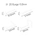 NZDLM Clear Nose Ring Bioflex Nose Rings Studs L Shaped Corkscrew Nose Rings Body Piercing Jewelry for Women Men Nose Piercings Nose Stud Nose Piercing Men's Body Piercing Retainers