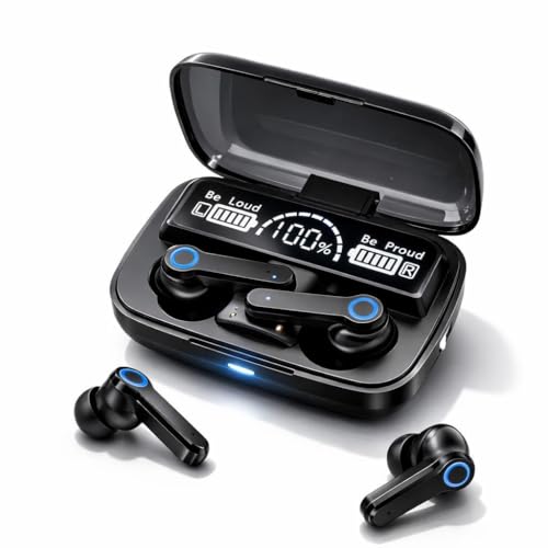 Image of M19 TWS, Truly Wireless Earbud with LED Display & Dedicated Torch, 30hrs Playtime & Fast Charging, Bluetooth 5.1 with ENC, Low Latency, IPX7 Sweat-Proof, Built-in Mic with Deep Bass