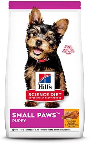 Hill's Science Diet Dry Dog Food, Puppy, Small Paws, Chicken Meal, Barley & Brown Rice Recipe, 15.5 lb. Bag