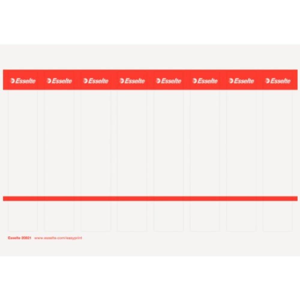 Esselte PC printable Spine Labels for plastic lever arch files 20821