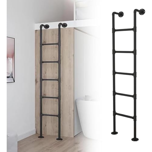 Escalera multiusos extensible de 6-8 pies, estructura estable que soporta 330 libras 2