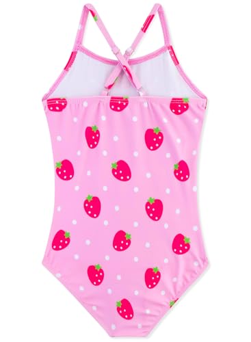 Image of Girls Swimsuit One Piece Bathing Suit with Adjustable Straps Cute Little Kids Swimming Suits Beach Swimwear 4T-12