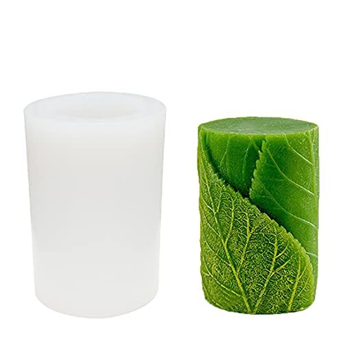 Tree Leaf Candle Mold Silicone Clay Soap Mould For Making Soy Wax Beeswax Candles Handmade Art Craft Fondant Cake Decor #TOP16