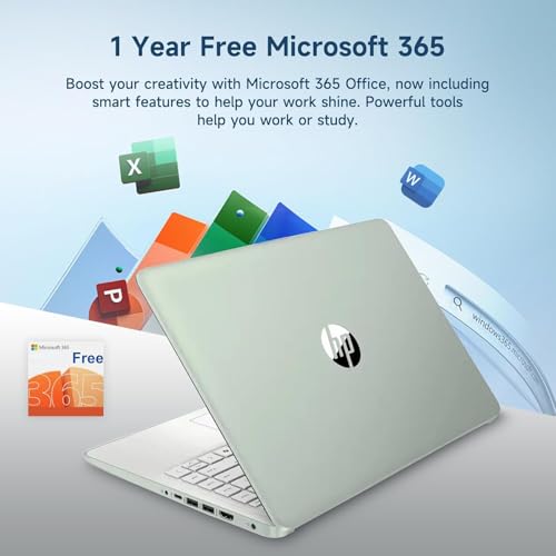 HP 14 inch Laptop Computer Microsoft 365, Quad-Core Processor (Beat i3 ...