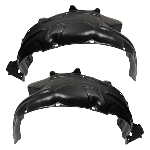 Image of TRQ Front Driver & Passenger Side Inner Fender Liner Set Compatible with 2006-2011 Honda Civic EX LX Hybrid 2007-2011 SI 2009-2011 Civic Hybrid-L EX-L Only for Sedan
