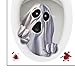 BooGaeio Toilet Lid Decal Halloween Evil Sticker for Home Use