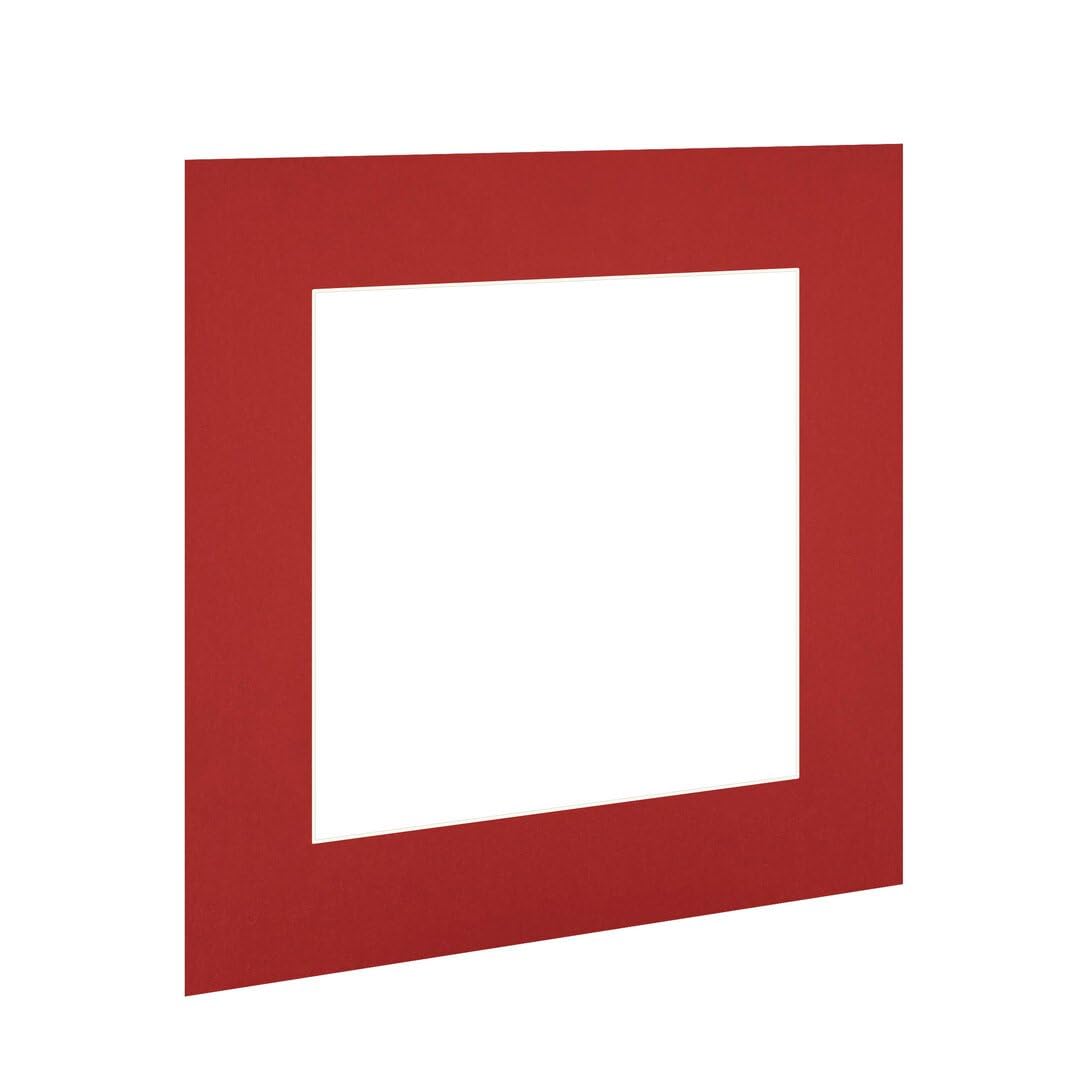 Procut Global 60x60cm Crimson Picture Mounts to Fit 40x40cm Aperture - Precision Cut Cardboard Photo Mount - Ideal for Frames, Prints, Artwork & Certificates - Sizes & Colours Available โ image 1