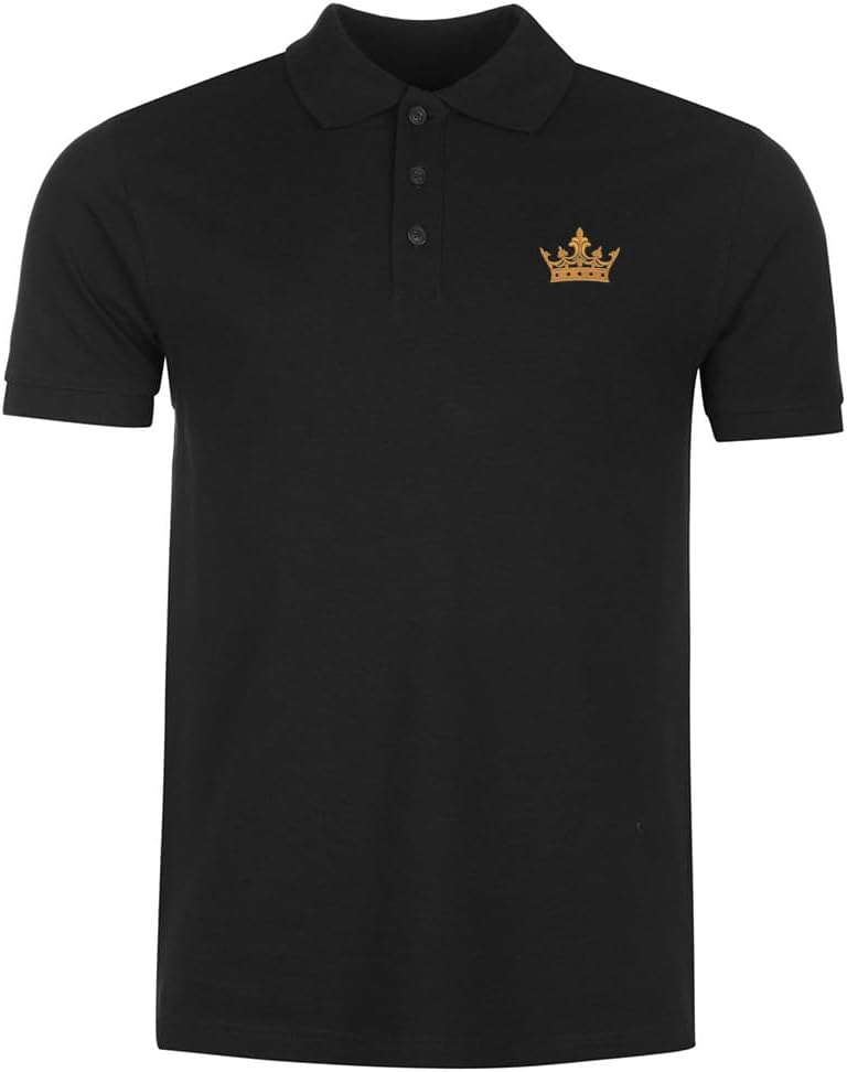 Mens Polo Shirts 3367 Royal Crown Embroidered Short Sleeve Shirts