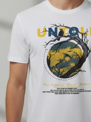 Image of Dollar Club Men's Cotton Round Neck Printed T-Shirt
