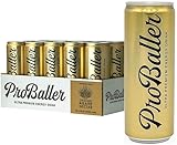 ProBaller Ultra Premium Energy Drink - Natural Clean NSF Certified Sport Drink - Gluten Free, Amino Acids, Taurine, Biotin, Organic Agave, Vitamin B 12 Methylcobalamin, Electrolytes - 15 Pack - Citrus