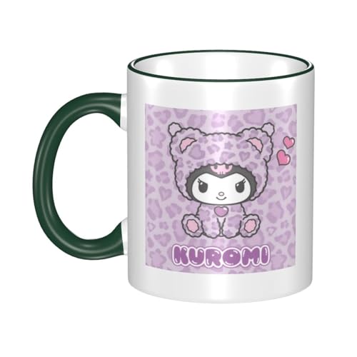 マイメロディ マグカップ 保温・保冷 電子レンジ対応 コーヒーカップ 陶器 セラミック 耐高温 軽量 個性人気 誕生日プレゼント大容量 Dark Green