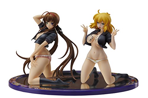 極美Girls Super Premium 閃乱カグラ New Wave Gバースト 両備×両奈 素肌セーラー服Ver. 1/10スケール PVC製 塗装済み完成品 フィギュアセット