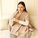 Breathable Nursing Cover for Breastfeeding – Soft Privacy Poncho, Multi-Use Nursing Shawl, Portable Baby Feeding Cover for Moms – Lightweight, Stretchy, Machine Washable - Nude