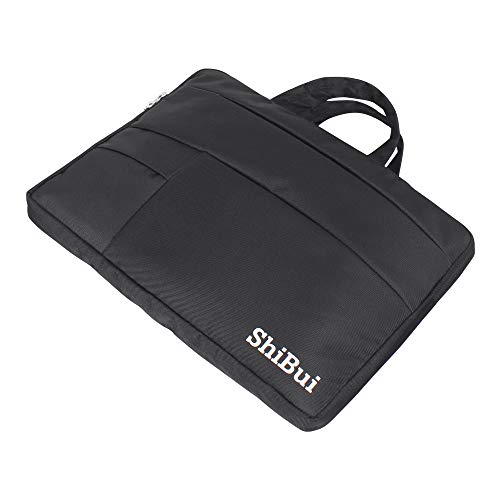 Image of SHIBUI Waterproof and Multi-Pocket Laptop Sleeve Handbag Compatible 12-13.3 Inch New 2018 Release A1932, A1989 & A1706 & A1708 | MacBook Air | 12.9 Inch iPad Pro (13 Inch, Black 1000-DY)
