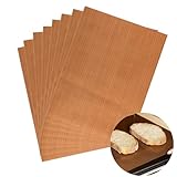 8PCS Reusable Baking Sheet, 12x16 inch Teflon Non Stick Washable Parchment Paper Oven Liners, High Temperature Heat Resistant Baking Paper for BBQ Cooking Bread Biscuits Meat Heat Transfer