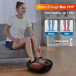 COMFIER Shiatsu Foot Massager with Heat,Vibration,Rolling Compression,FSA HSA Eligible,Feet Massager Machine for Plantar Fasciitis,Neuropathy,Fits Size up to 13“ Multiple Modes,Gift for Men,Women COMFIER Shiatsu Foot Massager with HeatVibrationRolling CompressionFSA HSA EligibleFeet Massager Machine for Plantar FasciitisNeuropathyFits Size up to 13 Multiple ModesGift for MenWomen