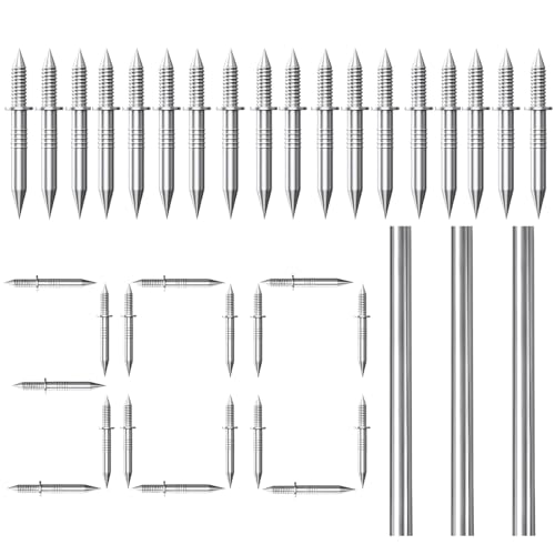 2026 New Double-Headed Skirting Thread Seamless Nails Non Marking, Skirting Nails with Fixing Sleeve Tools, Seamless Invisible Installation Kit for Baseboards, Trim & Interior Decoration (300 Pcs)