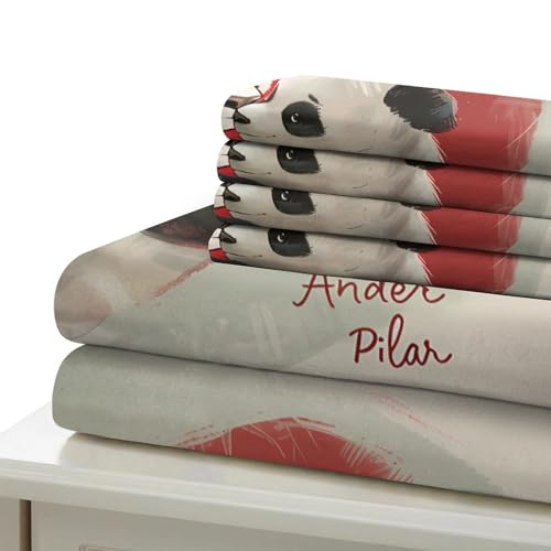 Housse de couette 3D panda super douce avec fermeture éclair pratique 260x220 - 7