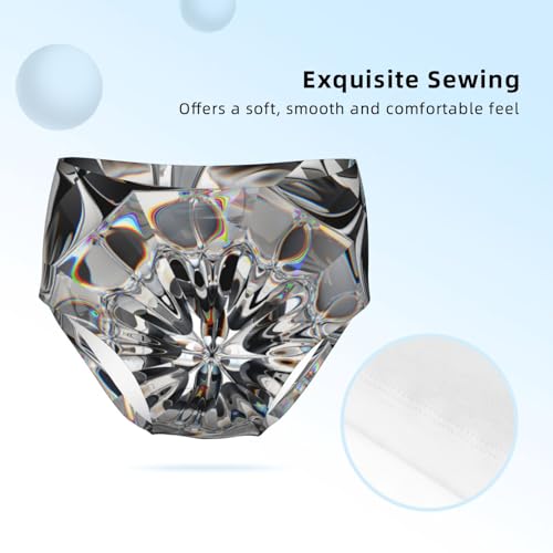 Closeup Of Diamond Girls' Underwear Soft Cotton Little Girls Panties Comfort Briefs3