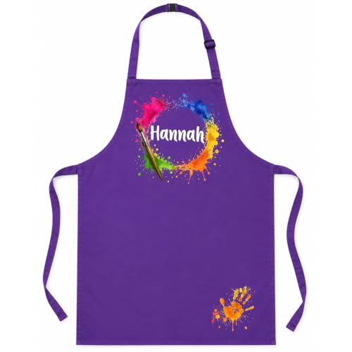 Kinderschürze mit Name personalisiert Bastelschürze