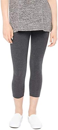 Motherhood Maternity Women’s Maternity Essential Stretch Secret Fit Belly Leggings XS-3X Available in 1 Pack & 2 Packs, Charcoal, Large