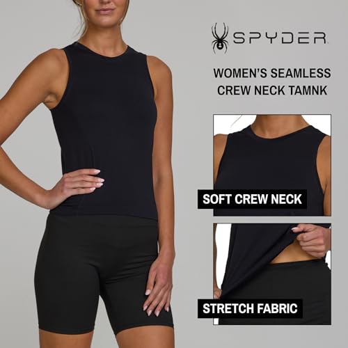 Image of Spyder Womens Workout Tank Tops - Seamless Workout Tank Tops Woman, Yoga Tops for Women, Athletic Activewear Gym Tanks