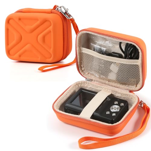 Maleta protectora para cámara digital color naranja miniatura 1