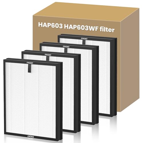 Image of 4 PACK HAP603 Replacement Filter for ECOSELF HAP603 HAP603WF Air Purifier