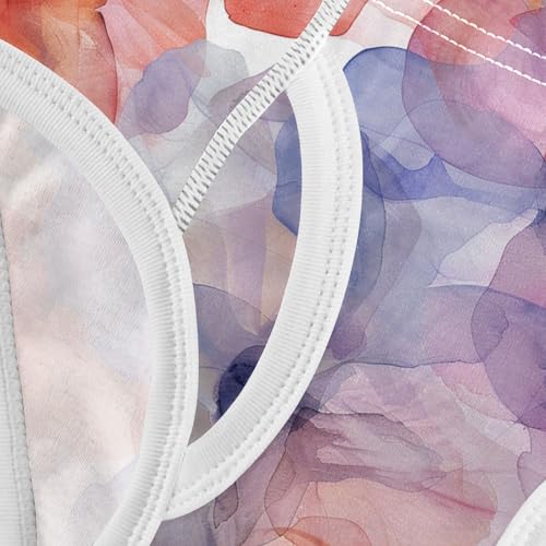 visesunny Boys Cotton Underwear Elegant Watercolor Flower Printed Toddler Soft Training Briefs Size 2T-8Y for Kids 6