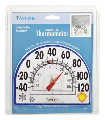 Taylor Window Cling Thermometer 7" Dia.