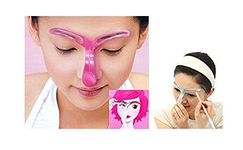 2Pcs Fashionable Extremely Styles Eyebrow Stencils Card Shapes Template Model Reusable Grooming Makeup Kit Eyebrow Shaping Stencil Guide Set DIY Accessory Tools Random Color image 5